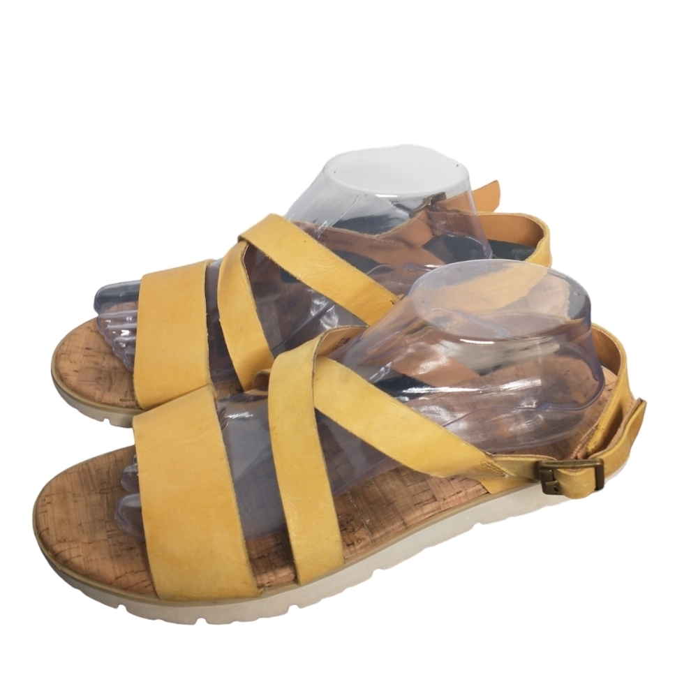 Kork-Ease Korks Sabrina Mustard Yellow Strappy sandals, size 11M, women's